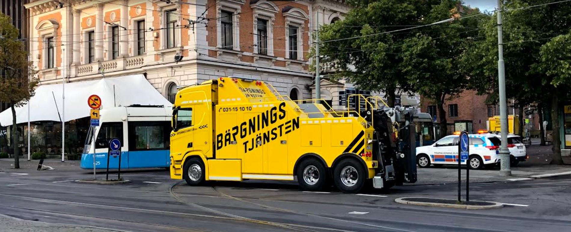 Tungbärgare i centrala Göteborg